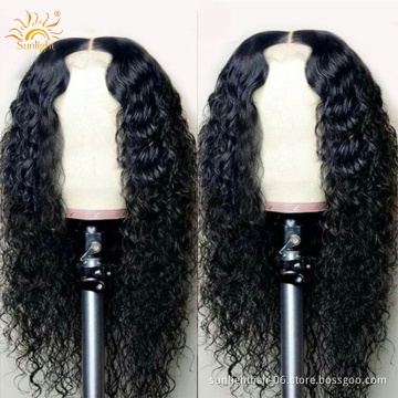 free sample free shipping Closure Wig Brazilian Glueless Pre Plucked Remy human hair medical wigswater weave wig For Black Women